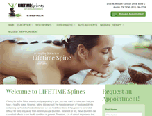 Tablet Screenshot of lifetimespineschiropractic.com